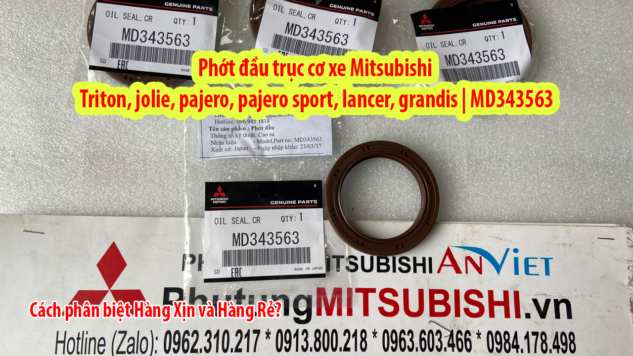 Phớt đầu trục cơ xe mitsubishi Zinger